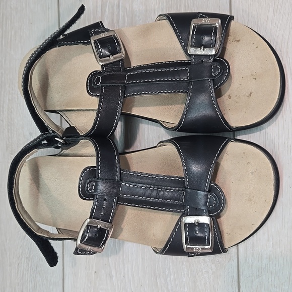SAS Women Comfort Tripad Black Leather Sandals with Buckle Straps Shoes Sz 7M - Picture 3 of 12